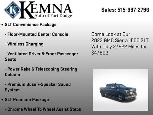 Used 2023 GMC Sierra 1500 SLT w/ SLT Premium Package image 14