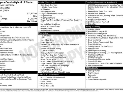 Certified 2024 Toyota Corolla LE image 20
