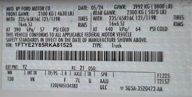 Used 2024 Ford Transit 150 Low Roof AWD w/ Exterior Upgrade Package image 34
