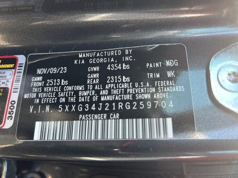 Certified 2024 Kia K5 EX w/ EX Premium Package FWD image 26