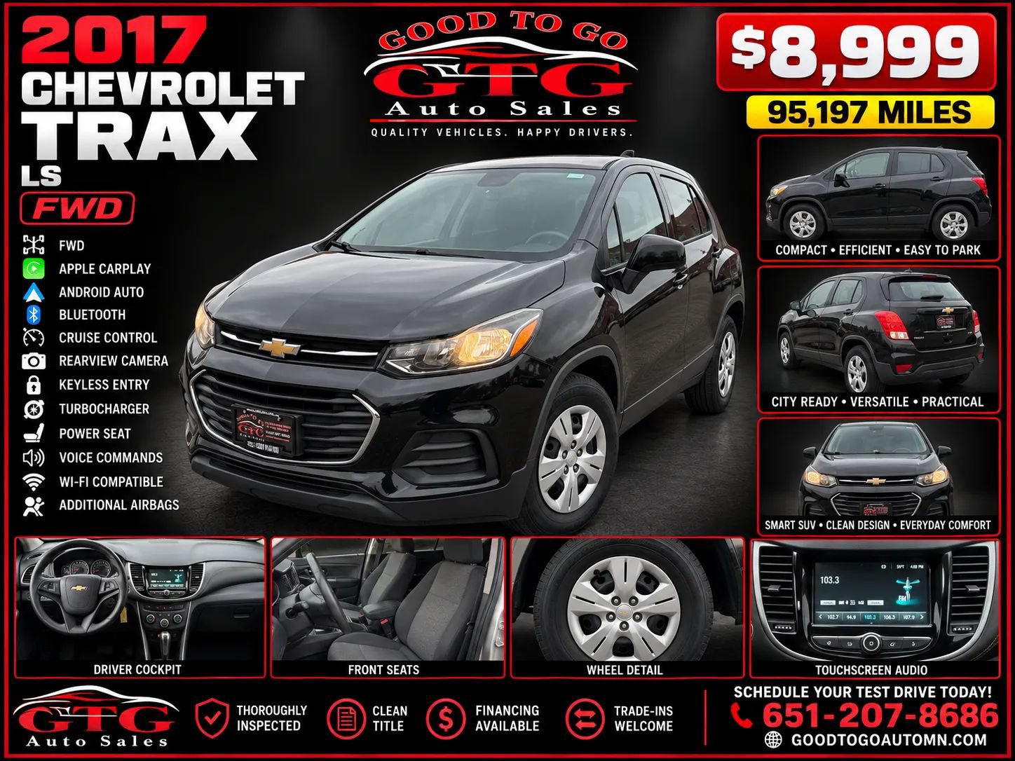 Used 2017 Chevrolet Trax LS FWD image 1
