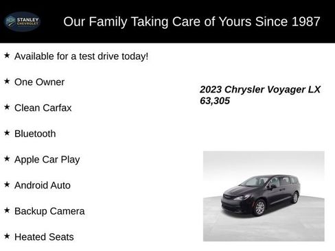 Used 2023 Chrysler Voyager LX FWD image 9