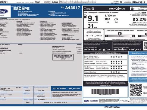 Used 2023 Ford Escape Platinum AWD/4WD image 4