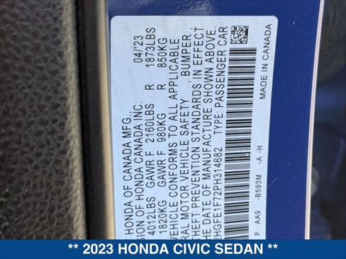 Used 2023 Honda Civic EX image 24