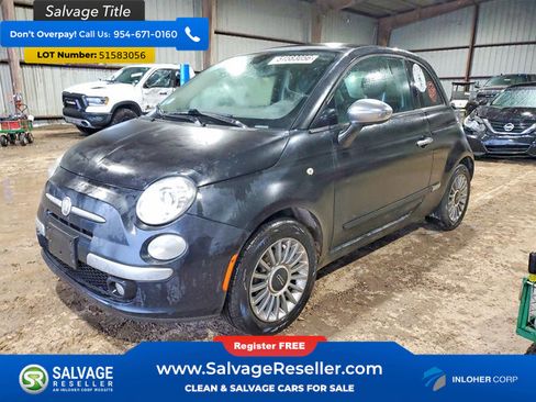 Used 2012 FIAT 500 Lounge w/ Luxury Leather Pkg FWD image 1