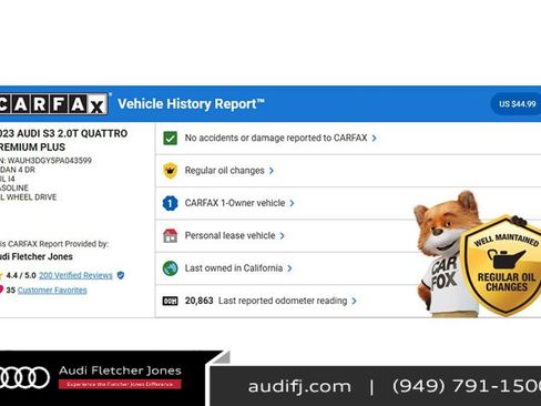 Used 2023 Audi S3 Premium Plus w/ Premium Plus Package image 2