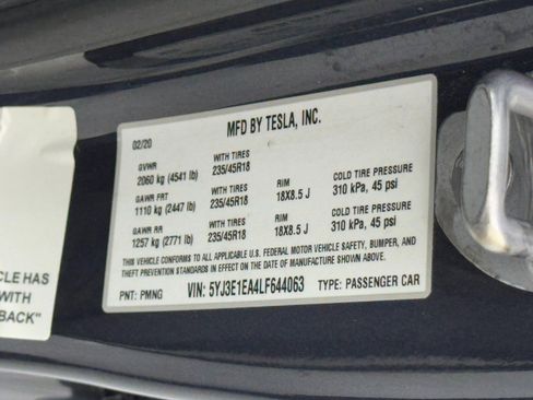 Used 2020 Tesla Model 3 Standard Range Plus image 44