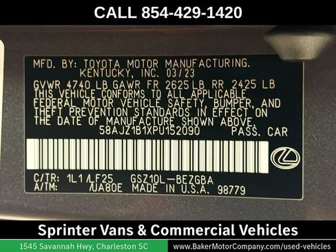 Used 2023 Lexus ES 350 F Sport w/ Accessory Package (Z2) FWD image 35