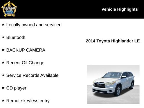 Used 2014 Toyota Highlander LE FWD image 2