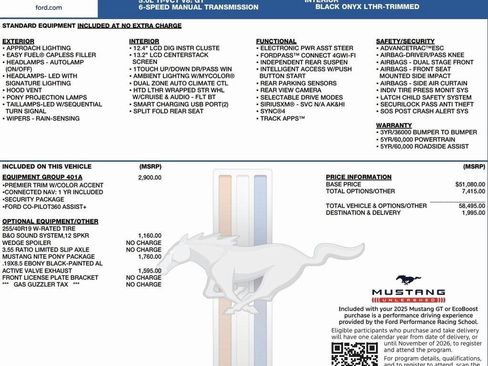 New 2025 Ford Mustang GT Premium image 2