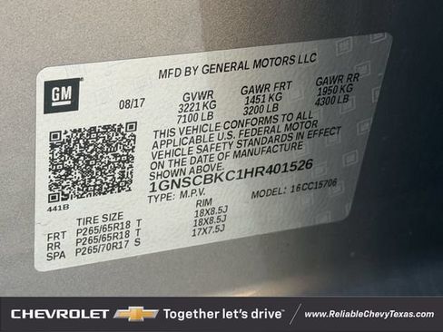 Used 2017 Chevrolet Tahoe LT RWD image 37