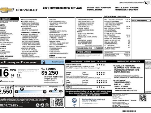 Used 2021 Chevrolet Silverado 1500 RST w/ Bed Protection Package image 5