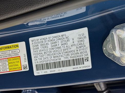 New 2026 Honda Civic Sport image 29