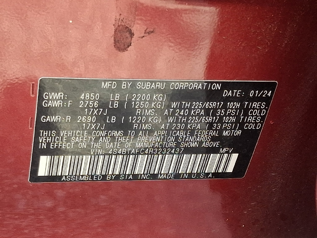 Certified 2024 Subaru Outback Premium w/ Popular Package #1 AWD/4WD image 27