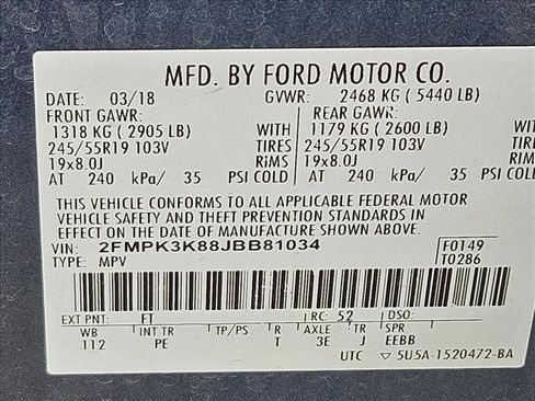 Used 2018 Ford Edge Titanium w/ Equipment Group 301A FWD image 15