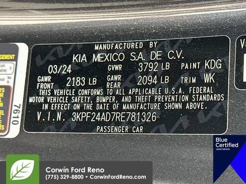 Used 2024 Kia Forte LXS w/ LXS Technology Package FWD image 32