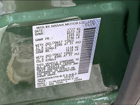 New 2026 Nissan Frontier PRO-4X AWD/4WD image 8