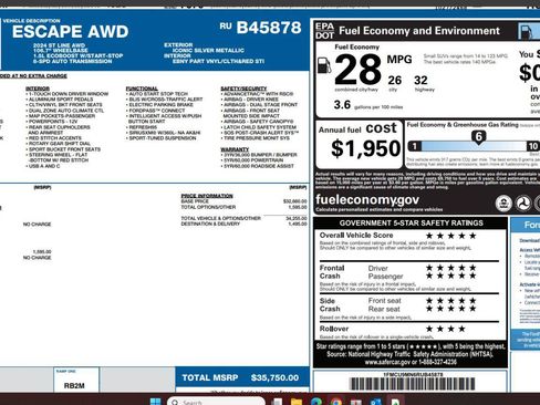 Certified 2024 Ford Escape ST-Line AWD/4WD image 4