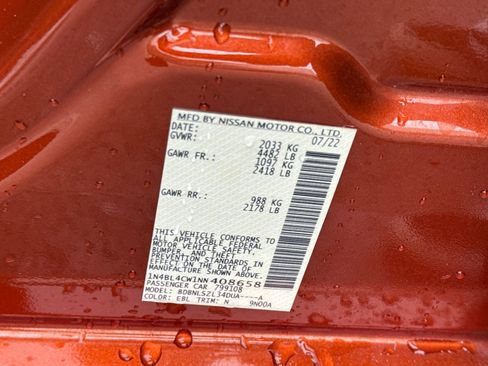 Certified 2022 Nissan Altima 2.5 SR image 33