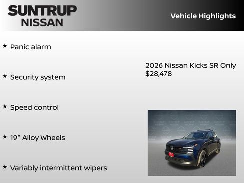 New 2026 Nissan Kicks SR FWD image 31
