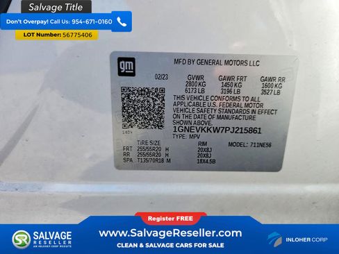 Used 2023 Chevrolet Traverse Premier w/ Redline Edition AWD/4WD image 16