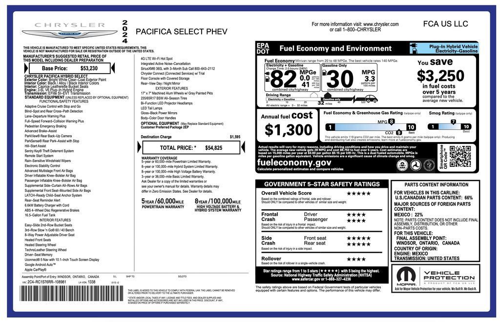 Used 2024 Chrysler Pacifica Limited FWD image 7
