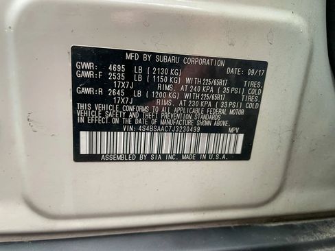 Used 2018 Subaru Outback 2.5i AWD/4WD image 40
