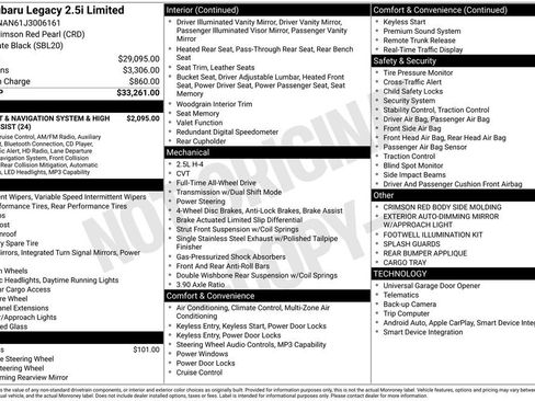 Used 2018 Subaru Legacy 2.5i Limited image 6