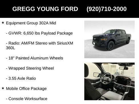 New 2026 Ford F150 XLT w/ Equipment Group 302A MID image 25