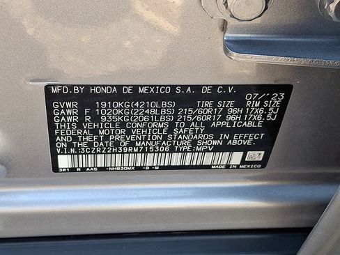 Certified 2024 Honda HR-V LX image 27