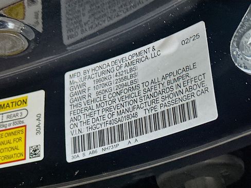 Used 2025 Honda Accord SE image 12