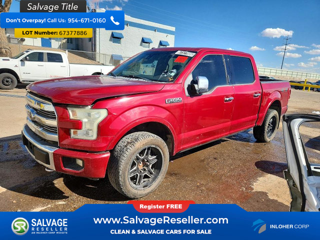 Used 2016 Ford F150 Platinum w/ Technology Package AWD/4WD image 1