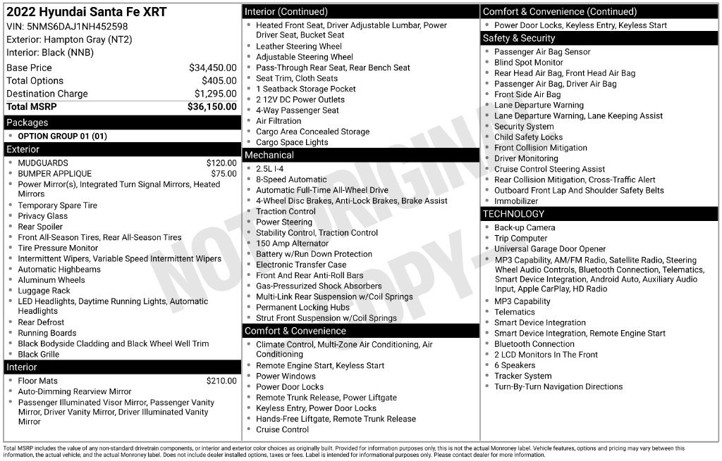 Used 2022 Hyundai Santa Fe XRT AWD/4WD image 42