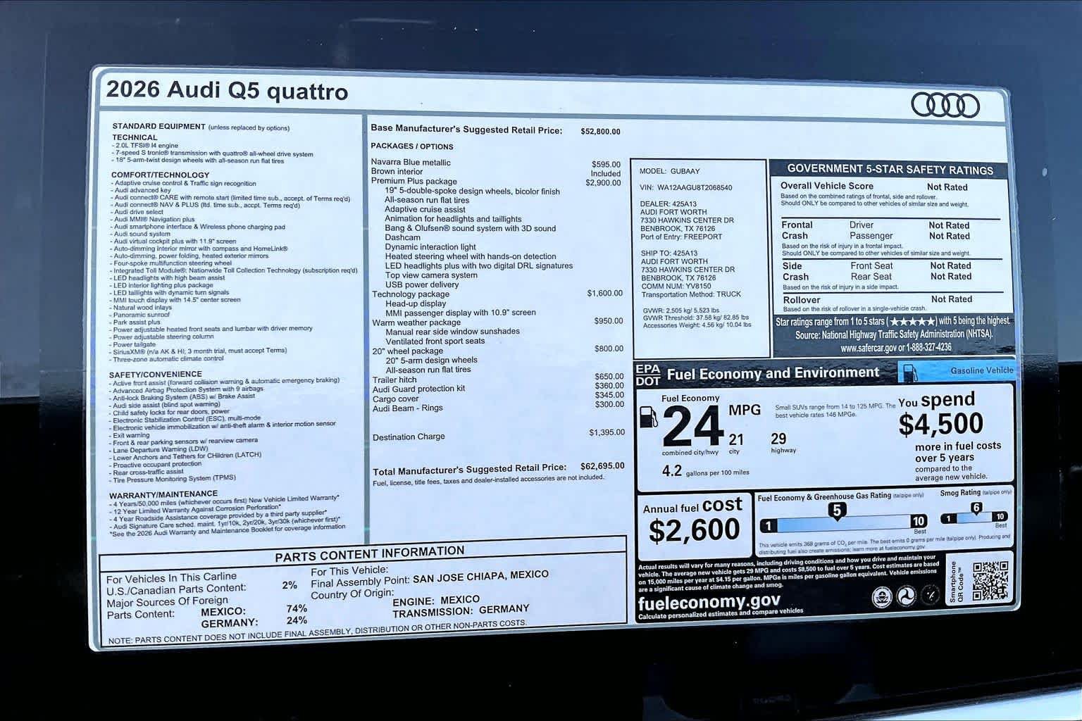 New 2026 Audi Q5 Premium AWD/4WD image 16