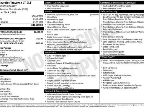 Used 2025 Chevrolet Traverse LT w/ Sun and Wheel Package AWD/4WD image 2