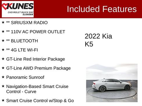 Used 2022 Kia K5 GT-Line w/ GT-Line Awd Premium Package image 3