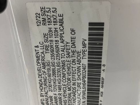 Certified 2023 Honda Odyssey EX-L image 17