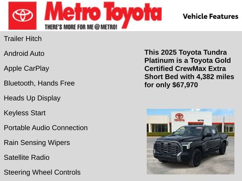 Certified 2025 Toyota Tundra Platinum image 16