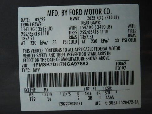 Used 2022 Ford Explorer XLT w/ Equipment Group 202A image 37