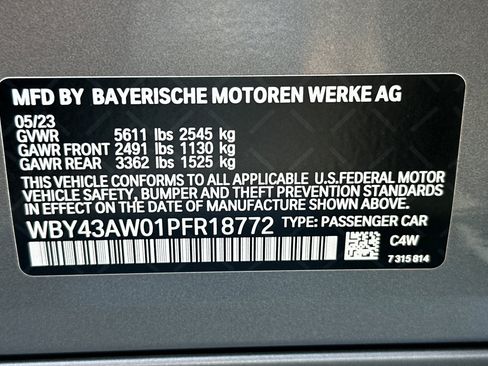 Used 2023 BMW i4 eDrive35 w/ Parking Assistance Package RWD image 27