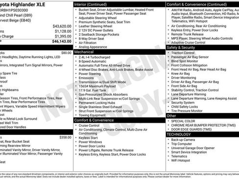 Used 2023 Toyota Highlander XLE image 10