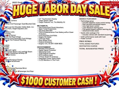 Used 2023 Dodge Charger Scat Pack w/ Technology Group RWD image 3