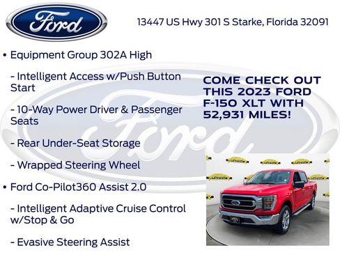 Certified 2023 Ford F150 XLT w/ Equipment Group 302A High AWD/4WD image 27
