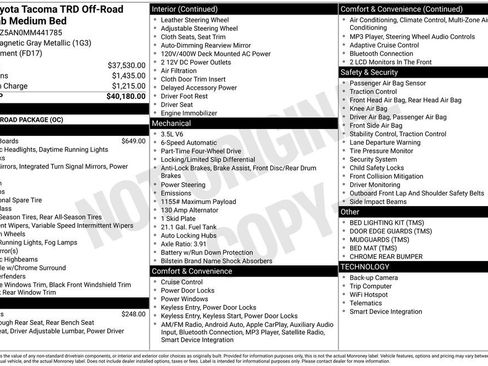 Used 2021 Toyota Tacoma TRD Off-Road image 17