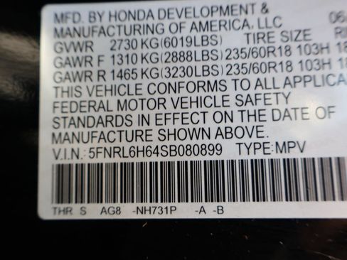 Certified 2025 Honda Odyssey EX-L image 35