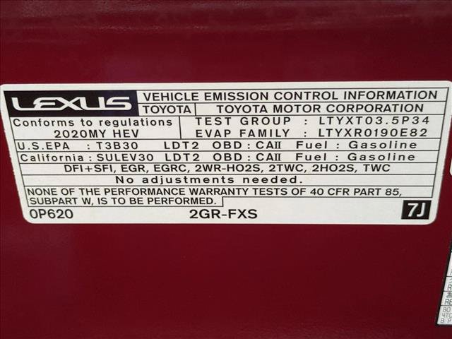 Used 2020 Lexus RX 450h AWD w/ Premium Package image 27