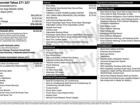 Used 2024 Chevrolet Tahoe Z71 w/ Luxury Package AWD/4WD image 2
