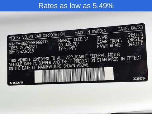 Certified 2023 Volvo XC90 B6 Plus image 29