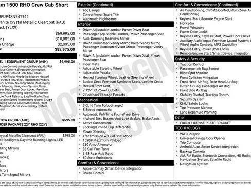 Used 2025 RAM 1500 RHO w/ RHO Level 1 Equipment Group AWD/4WD image 6