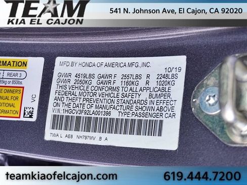 Used 2020 Honda Accord Touring image 33